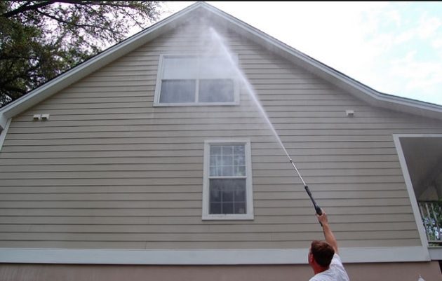 vinyl siding low pressure cleaning